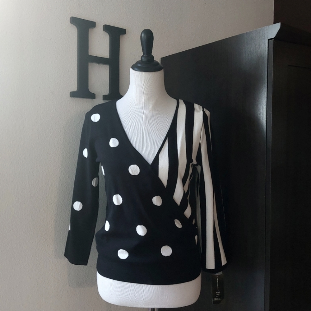 Polka Dot & Stripe Sweater